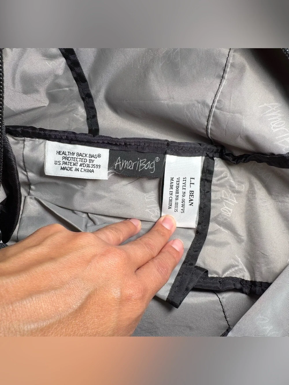 L.L.Bean AmeriBag Healthy Back Sling Bag Tan Vintage Outdoor